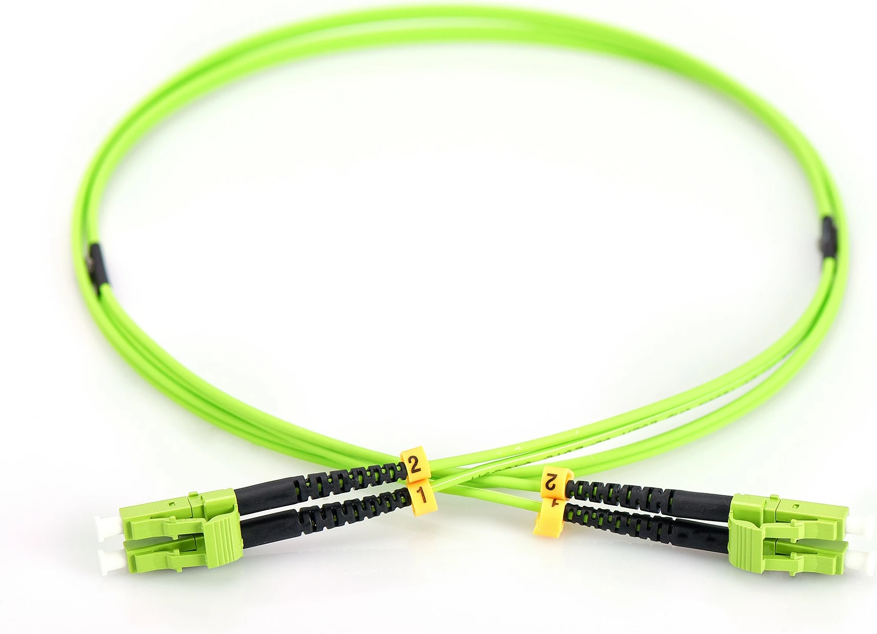 Kabllo optike Digitus OM5 LC/LC, 2m, jeshile