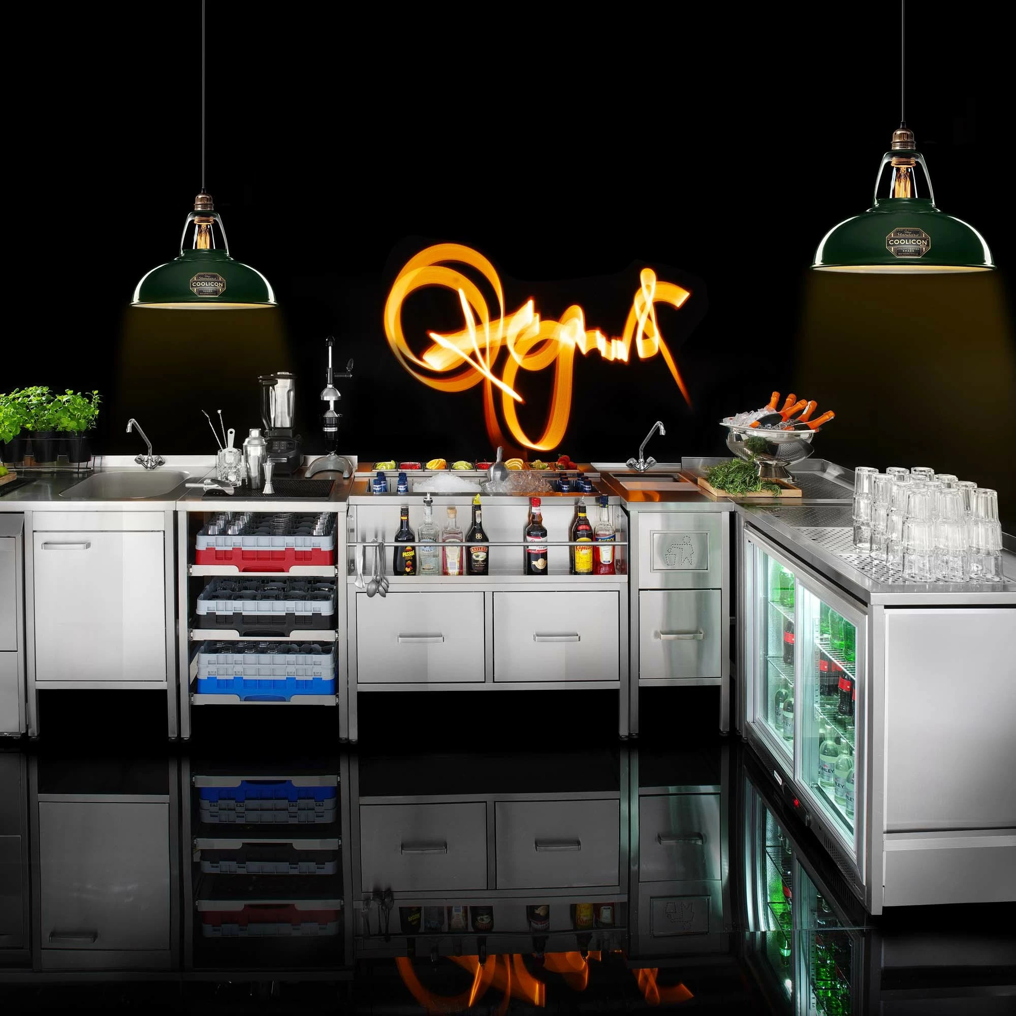Stacion bar aperitiv, Barmatic Oxygen, çelik inox, argjendtë