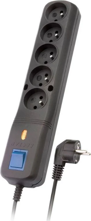 Kabllo vazhduese Power strip, 2300W, 3m, e zezë 