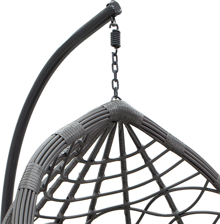 Hudson karrige varëse metal-pp-jastëk ngjyrë gri 109x119x195cm