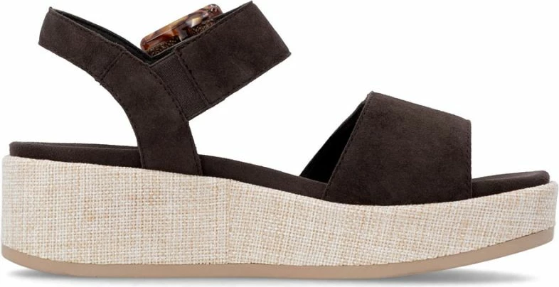 Sandale platforme femra Rieker Remonte D1N54-25, kafe [Madhësia: 36]