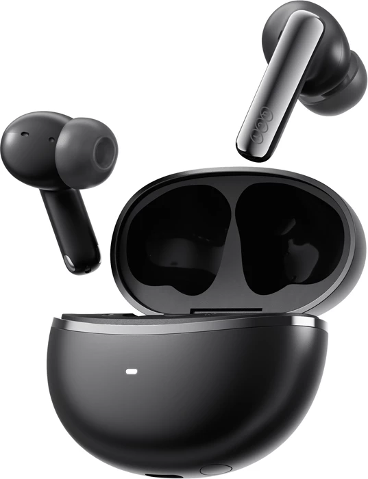 Kufje TWS QCY MeloBuds N70 HT18 ANC LDAC Bluetooth 6.0 deri 50h USB-C karikim pa tela IPX5 të zeza