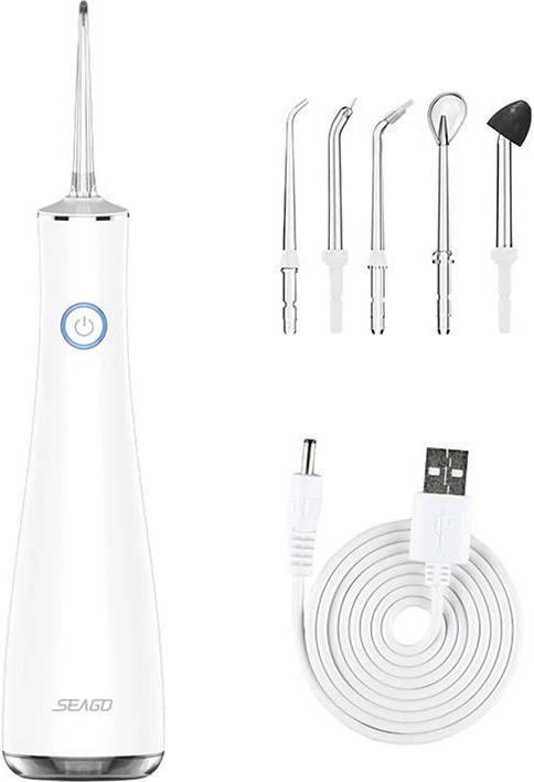 Irrigator për dhëmbë Seago SG-8001, portativ, i bardhë