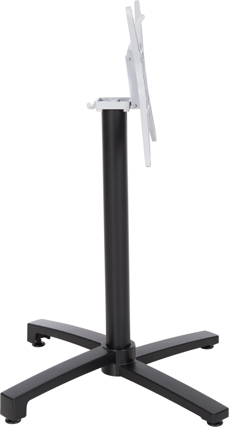 Baza alumini për tavolinë, e palosshme, FH459.01, ngjyrë e zezë mat, 69x69x73-92 me kryq 48x48