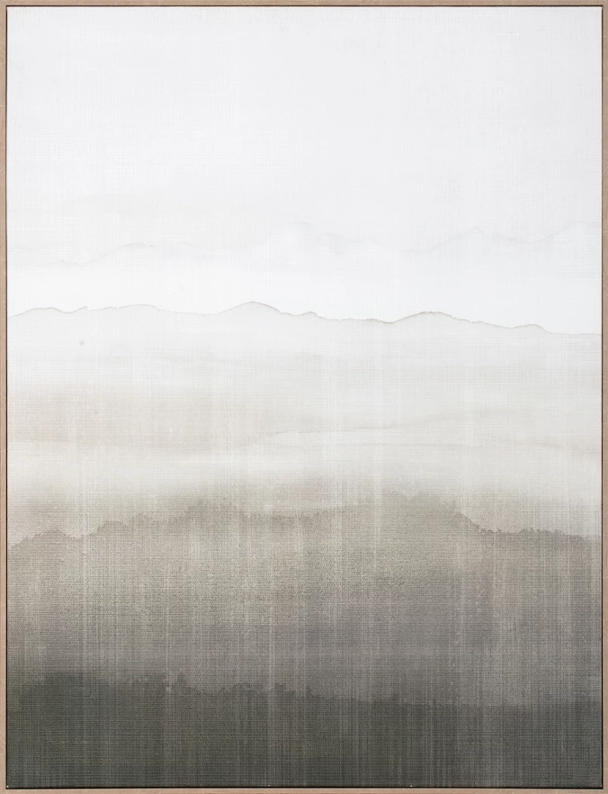 Pikturë dekorative Embracing the Calm, kanavacë, shumëngjyrëshe, kornizë druri natyral, 90x120x5cm