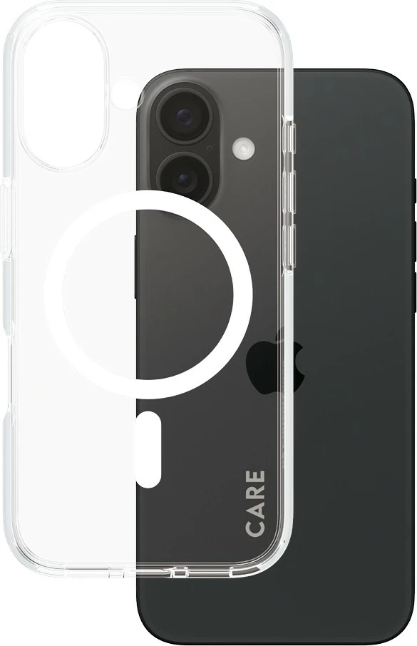 Mbështjellës PanzerGlass CARE Case Flagship MagSAFE për iPhone 16, transparent