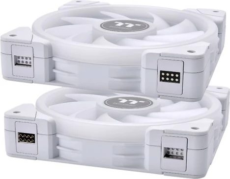Ventilatorë kasë Thermaltake SWAFAN EX14 RGB 140mm, 3 copë, i bardhë