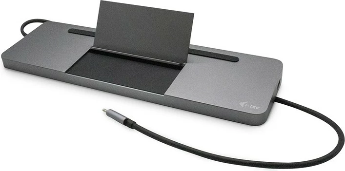 Docking station i-tec Metal USB-C Ergonomic 4K, 3x Display, Power Delivery 85W, gri