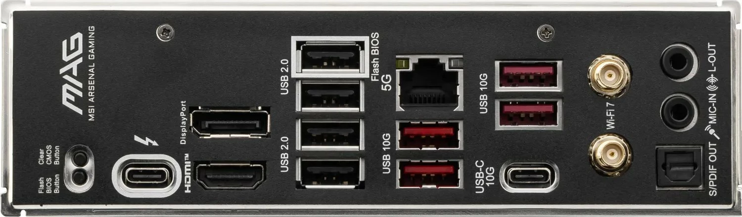 Pllakë amë MSI MAG B860 TOMAHAWK WIFI, ATX, DDR5 deri 256GB, Wi‑Fi 7 + Bluetooth, Thunderbolt 4, PCIe 5.0