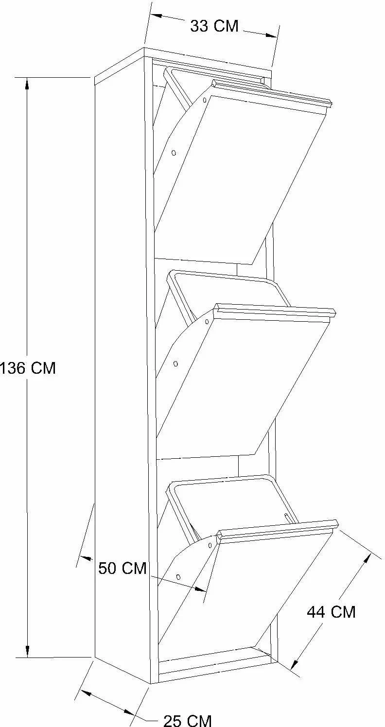 Dollap multifunksional, ngjyrë e zezë, Skye Decor Doplo 3