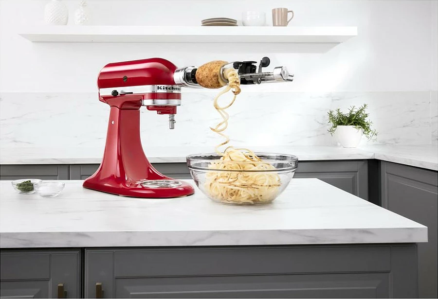 Spiralschneider KitchenAid 5KSM1APC, metal, çelik inox