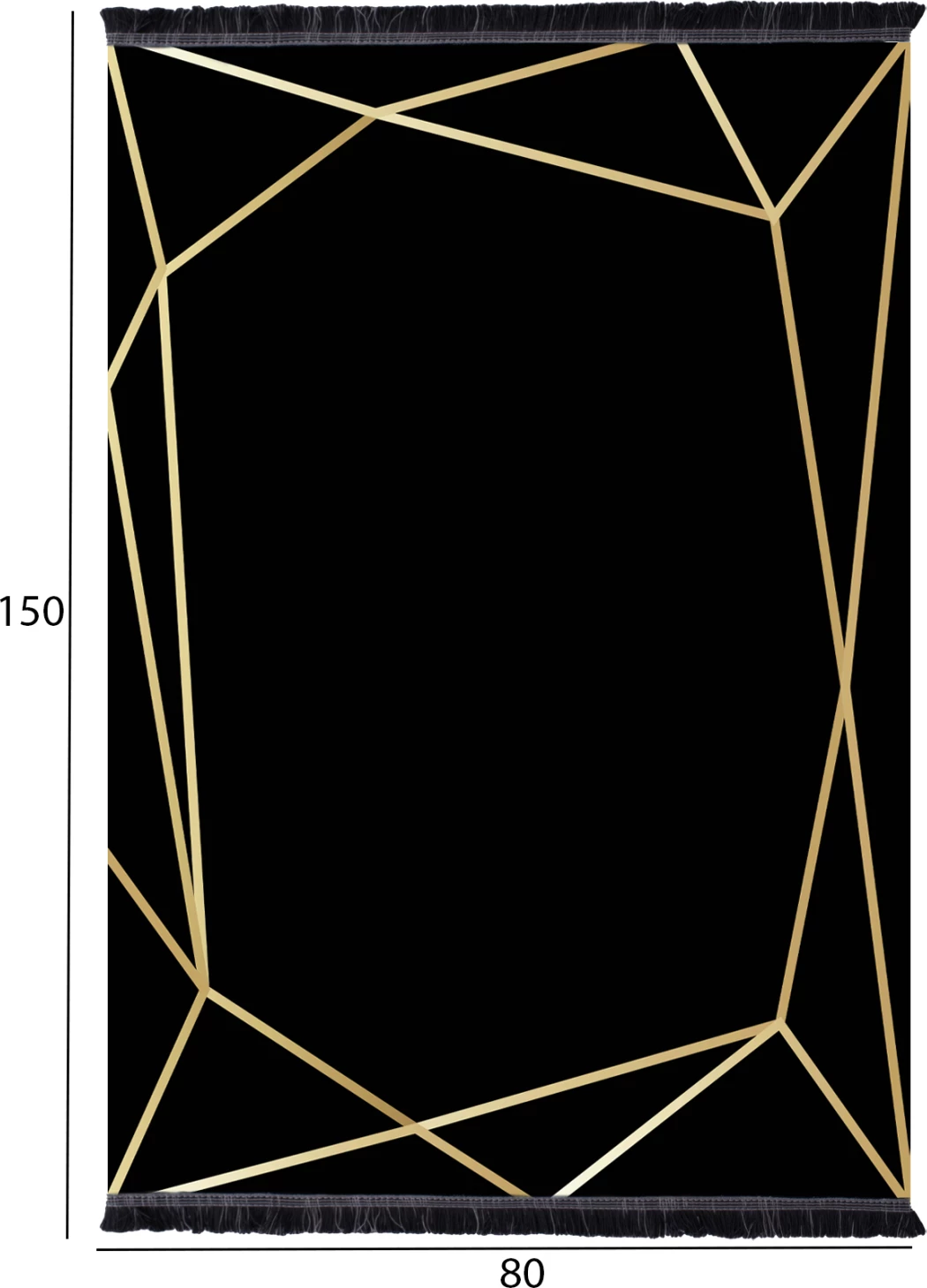 Tapet JOSIANE, zi-ari, me franja, FH7676.30, 80x150cm