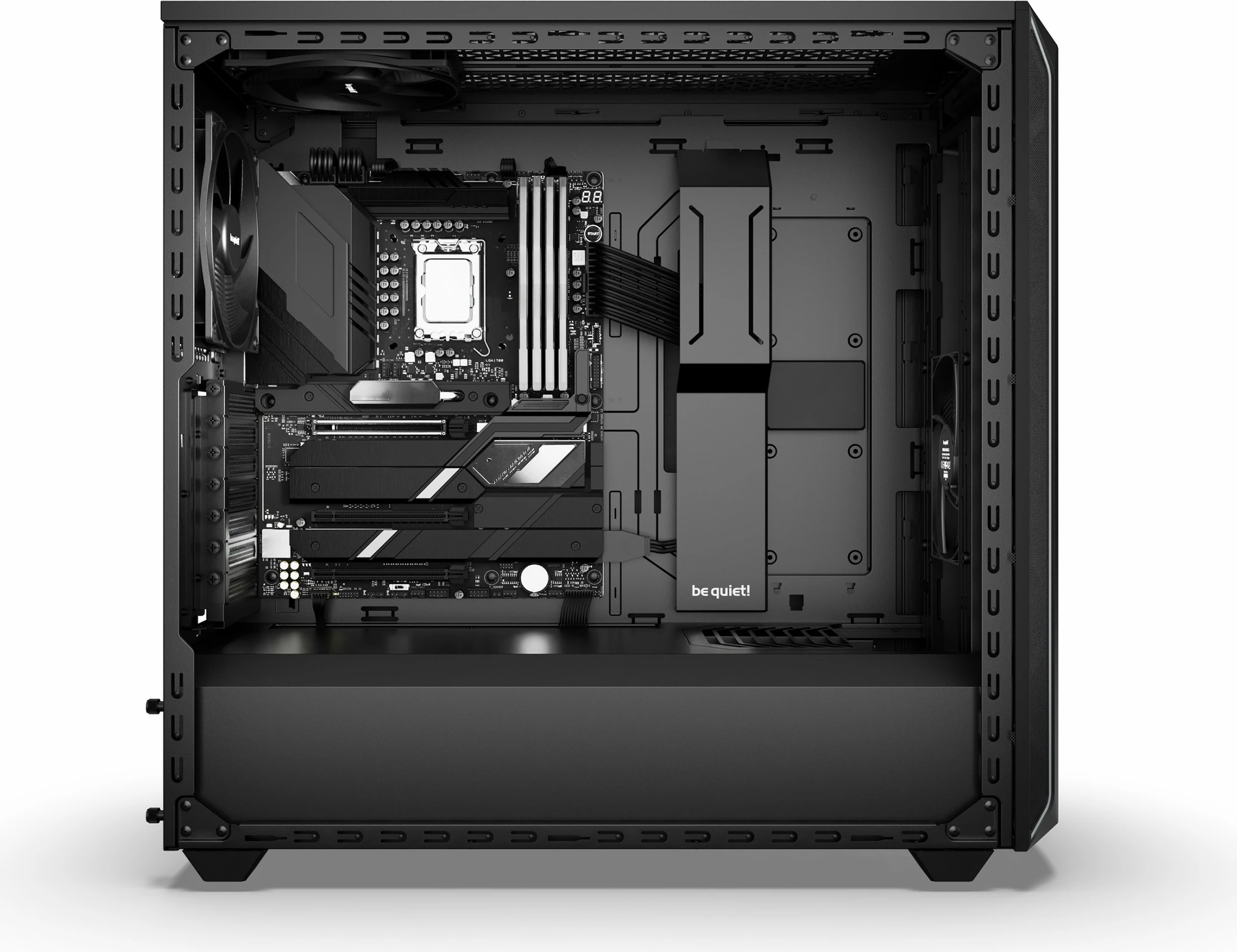Kasë Be Quiet! Shadow Base 800 DX Black, Midi Tower, PC, ATX, EATX, micro ATX, Mini-ITX, e zezë