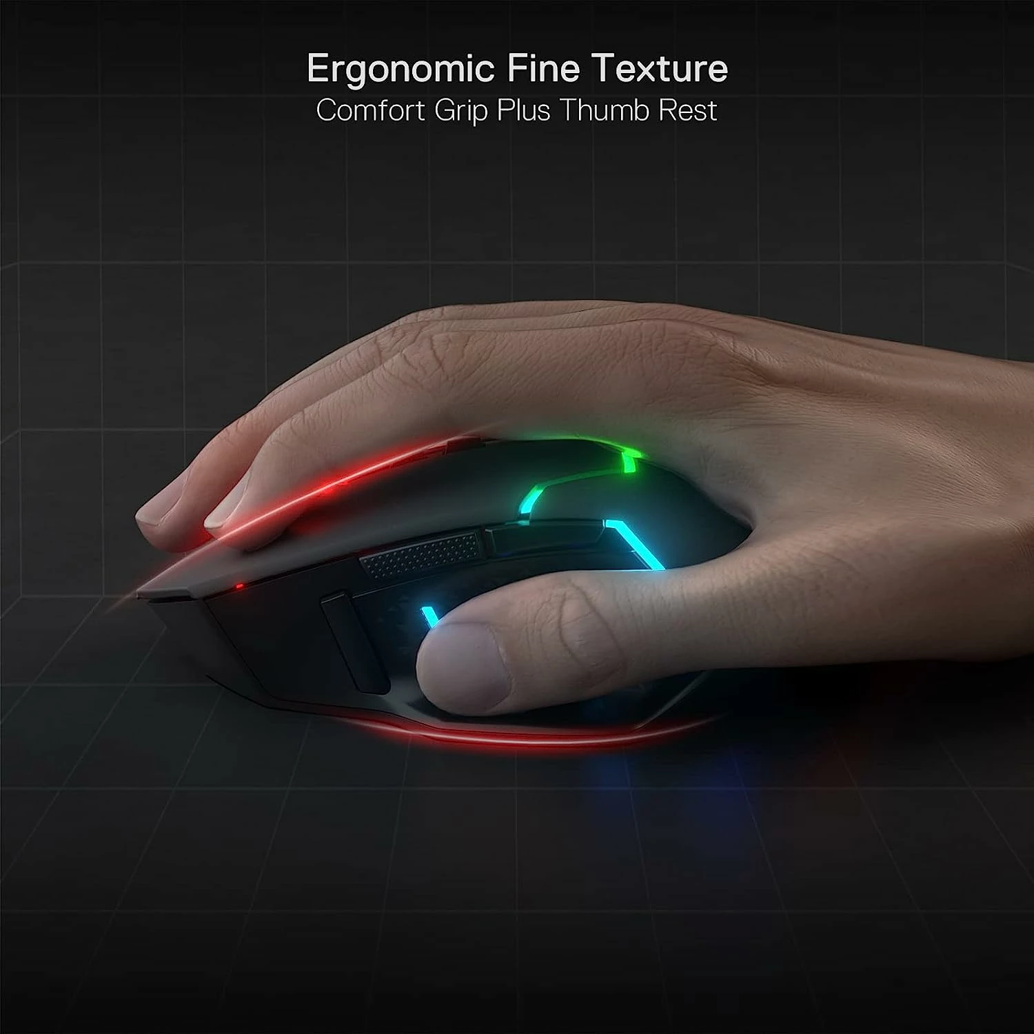 Maus wireless gaming Redragon Mirage M690-PRO 8000 DPI, 8 butona, RGB, i zi