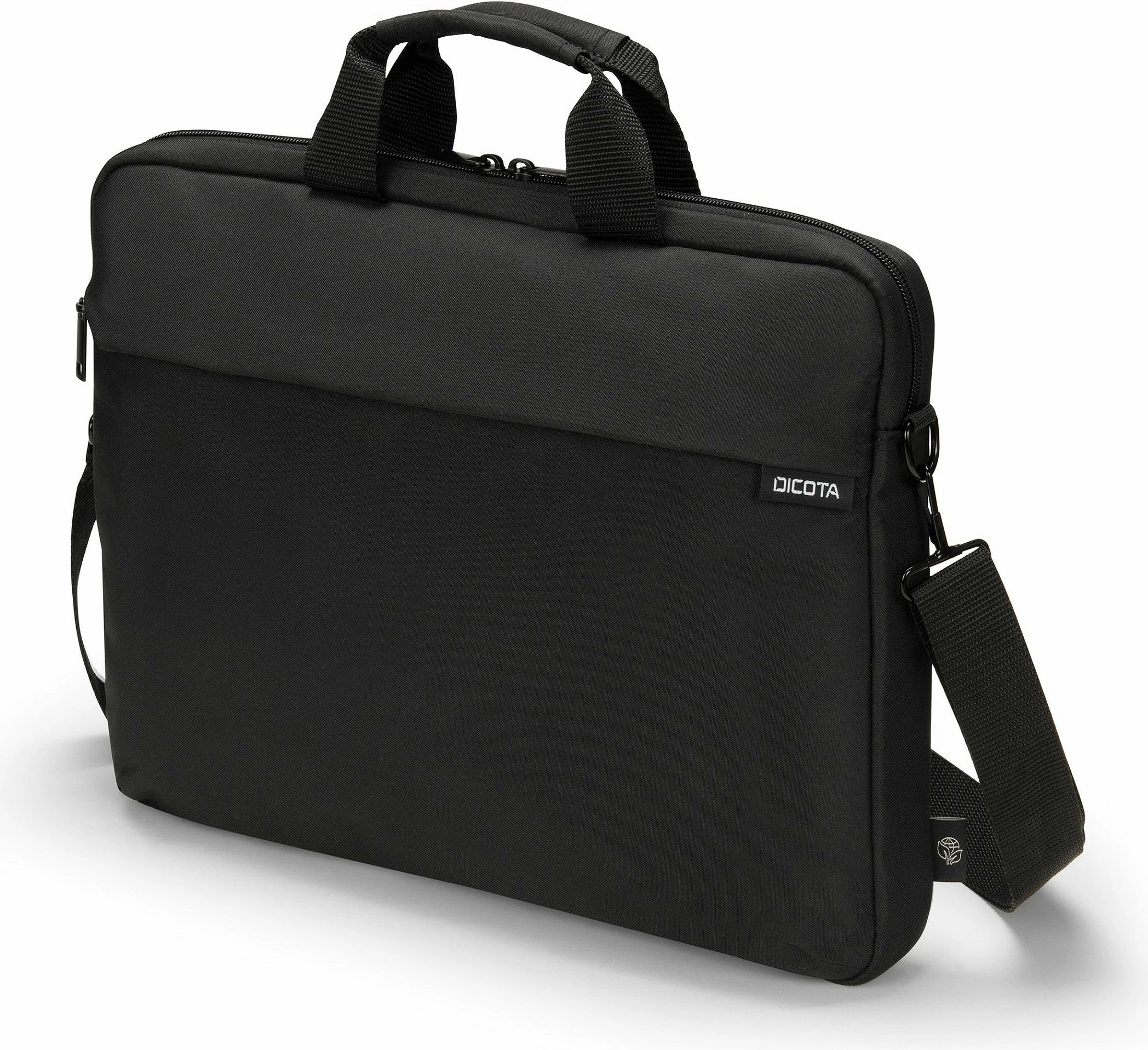Kasë DICOTA D32092-RPET për laptop 16 inç, material i ricikluar, e zezë