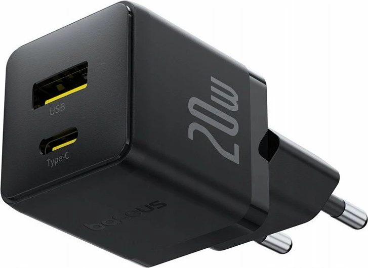 Karikues muri Baseus Palm 20W USB-C + USB-A (PD/QC) P10111608113-00, i zi