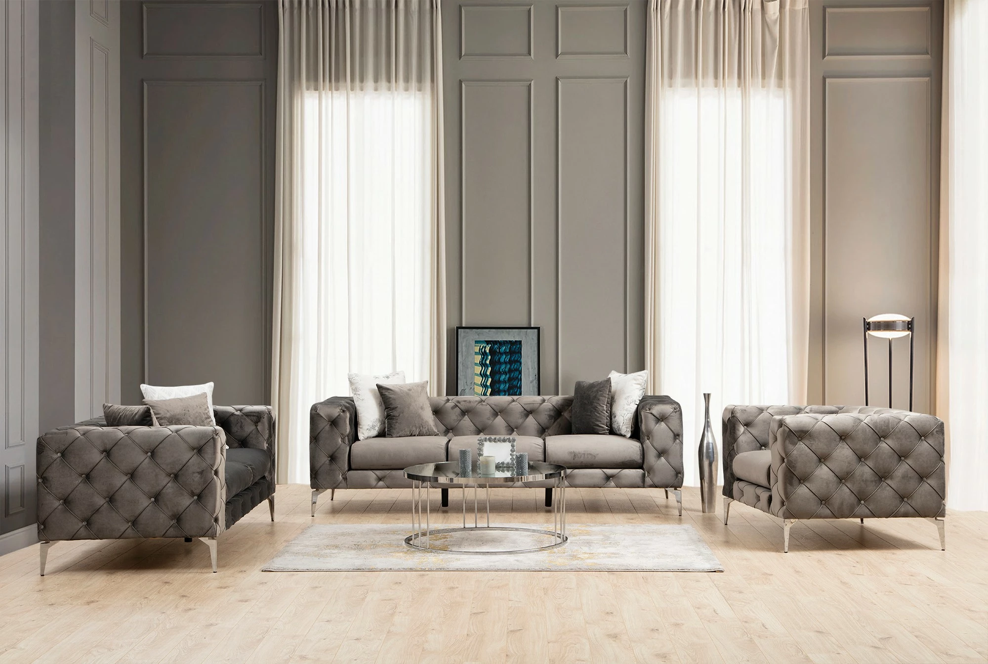 Divan dy-vendësh Atelier del Sofa, Como, antracit