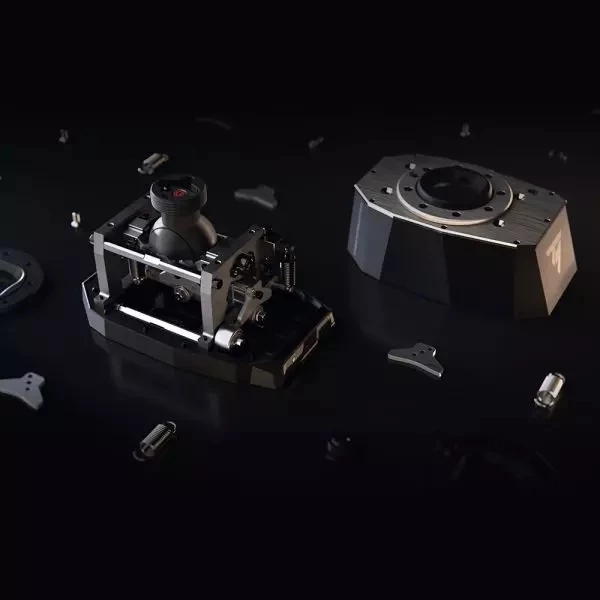 Bazë për joystick Thrustmaster AVA Base, modulare metalike, AXY, kompatibile PC, e zezë/argjendtë
