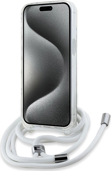 Mbështjellës Karl Lagerfeld Crossbody IML Karl Head MagSafe për iPhone 15/14/13, Transparent