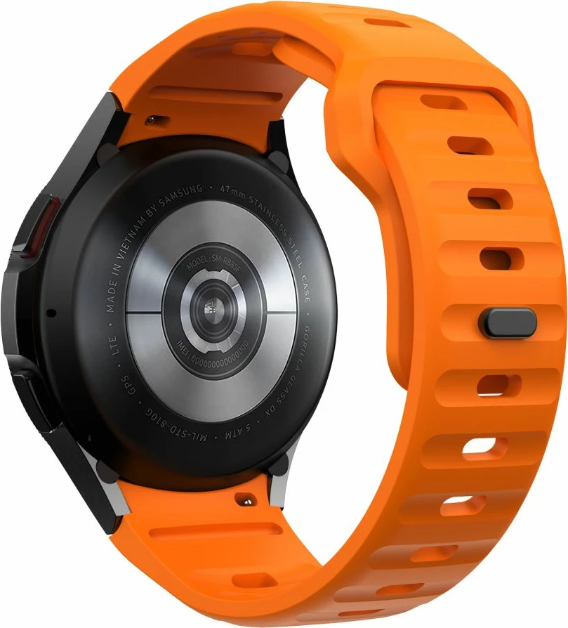 Rrip silikoni për smartwatch Tech-Protect për Samsung Galaxy Watch 4/5/5 Pro/6/7/FE, Portokalli