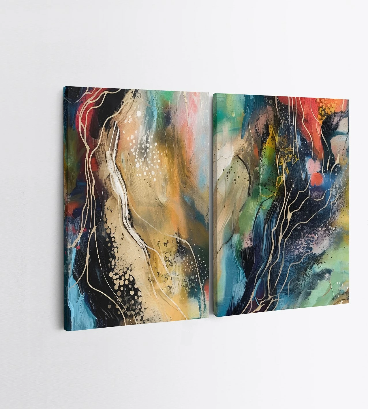 Pikturë dekorative në kanavacë (2 copë), Wallity, 2KNV4380, 70x100cm