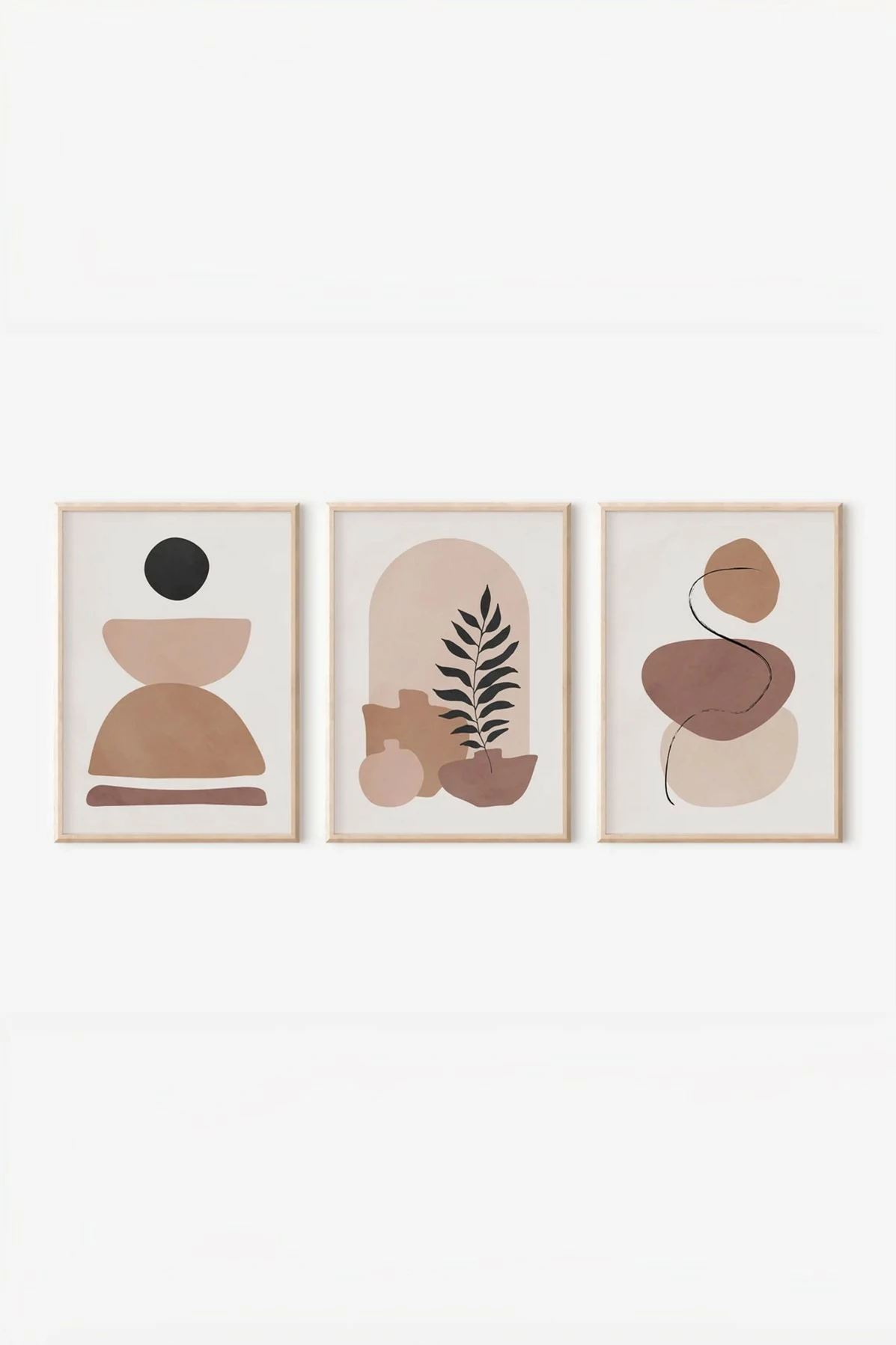 Set pikturash dekorative me kornizë (3 copë), Wallity, 3Dartsohoset50