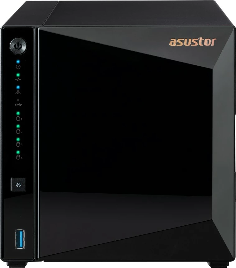 NAS Asustor DRIVESTOR 4 Pro Gen2 AS3304T V2, Realtek, RTD1619B, 2 GB, DDR4, ADM, e zezë