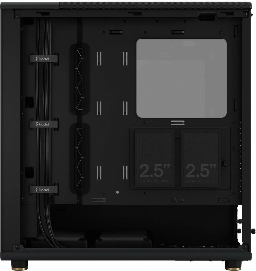 Kasë Fractal Design North Charcoal Black TG Light, ATX, xham i temperuar, e zezë