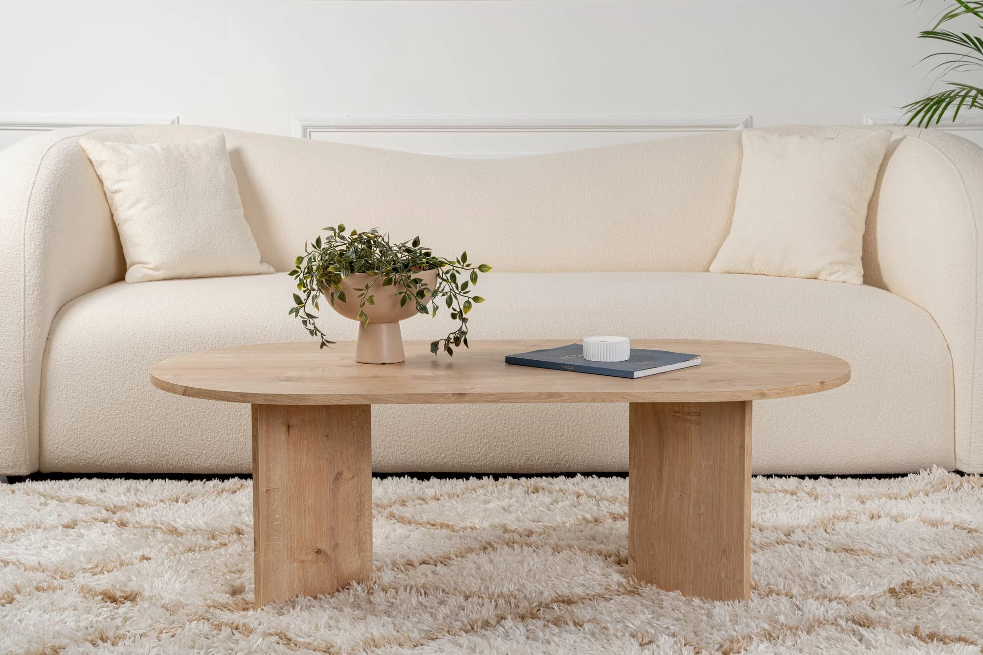 Tavolinë kafeje Nordure, ngjyrë lis Sable - Sapphire