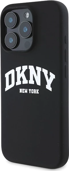 Mbështjellës DKNY për iPhone 16 Pro Max, silikon, MagSafe, i zi