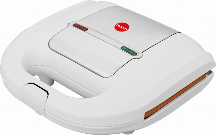 toster sanduiçesh, Eldom ST11BI, pllakë keramike, 750 W, 2 sanduiçe, i bardhë