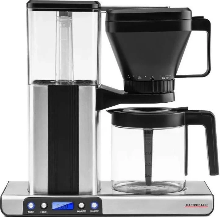 Aparat kafeje Gastroback 42706, 1.25L, 1550W, ngjyrë argjendi