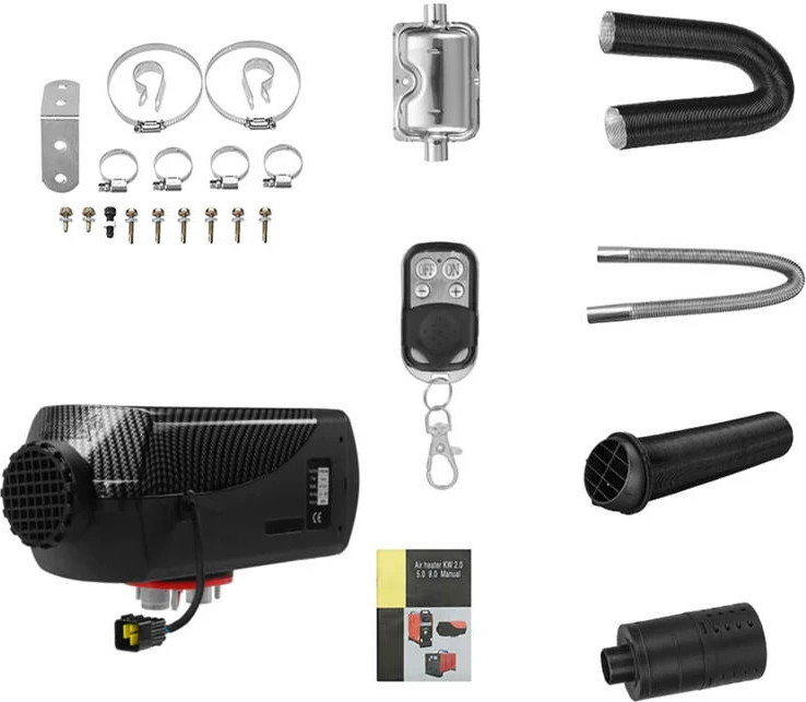 Ngrohës parkimi BlitzWolf BW-AH-S1, 5 kW, 12V, me telekomandë, i zi