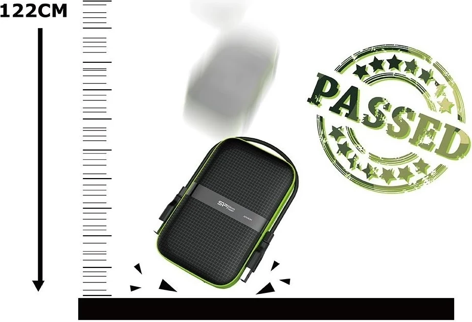 Disk HDD Silicon Power Armor A60, 4TB, i zi / gjelbër