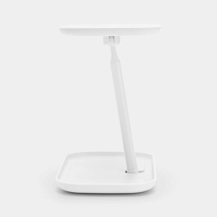 Pasqyrë tavoline Brabantia ReNew me tabaka ruajtjeje, 360° e rregullueshme, Dark White