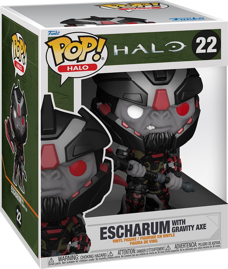 Figurinë koleksionuese Funko Pop Super Halo Infinite Escharum with Gravity Axe 6"