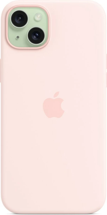 Mbështjellës Apple iPhone 15 Plus Silicone Case MagSafe, 6.7", rozë