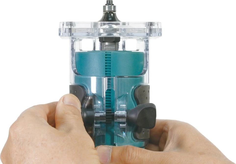 Freze me bateri Makita DRT52Z, 18V, kaltër/zezë