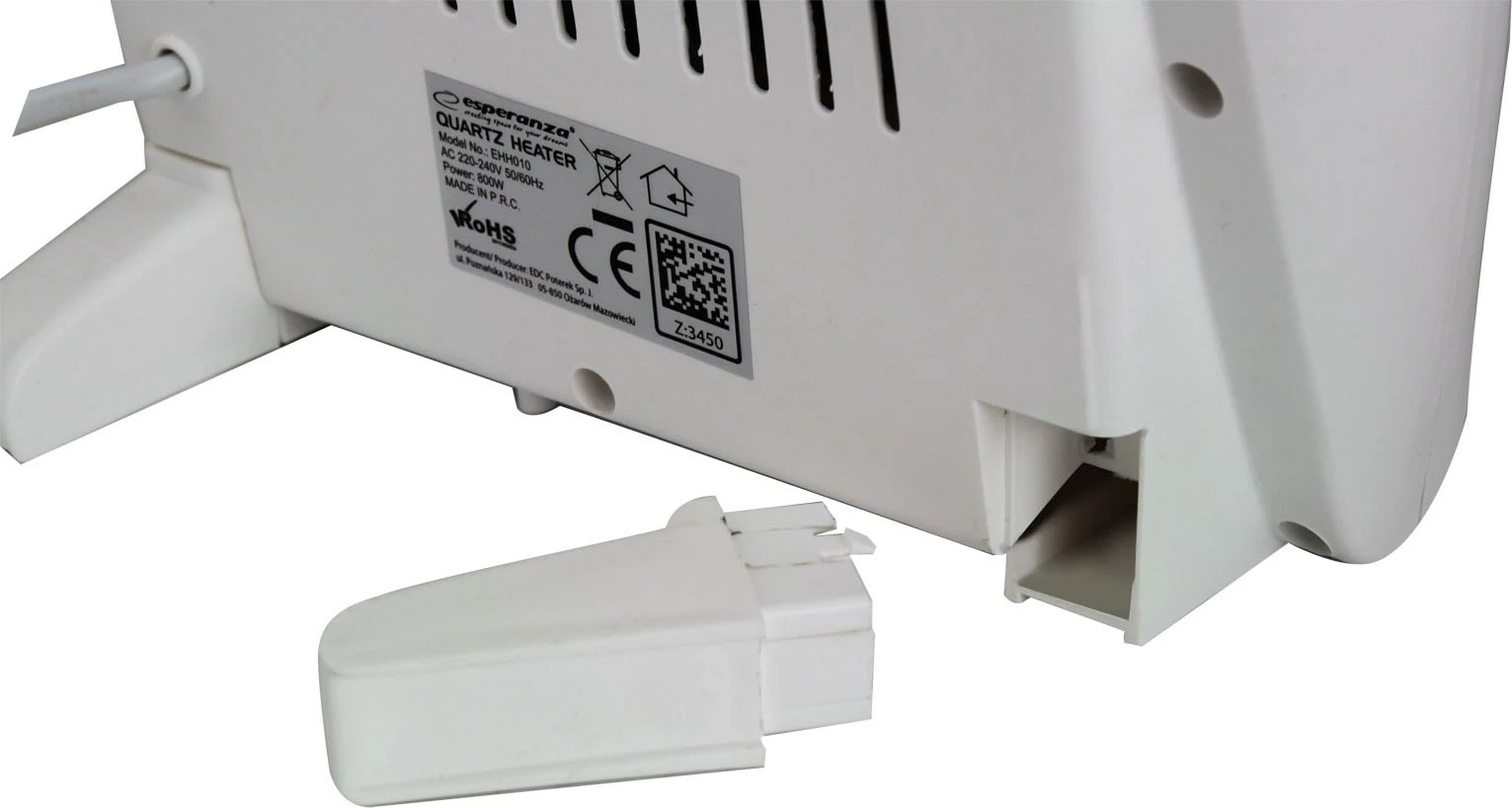 Ngrohës elektrik me kuarc Esperanza EHH010, 400W/800W, i bardhë