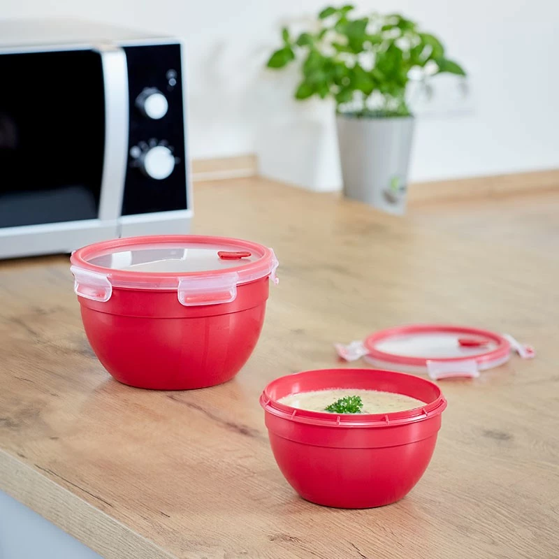 Enë mikrovale Emsa N1060600, plastike, e kuqe