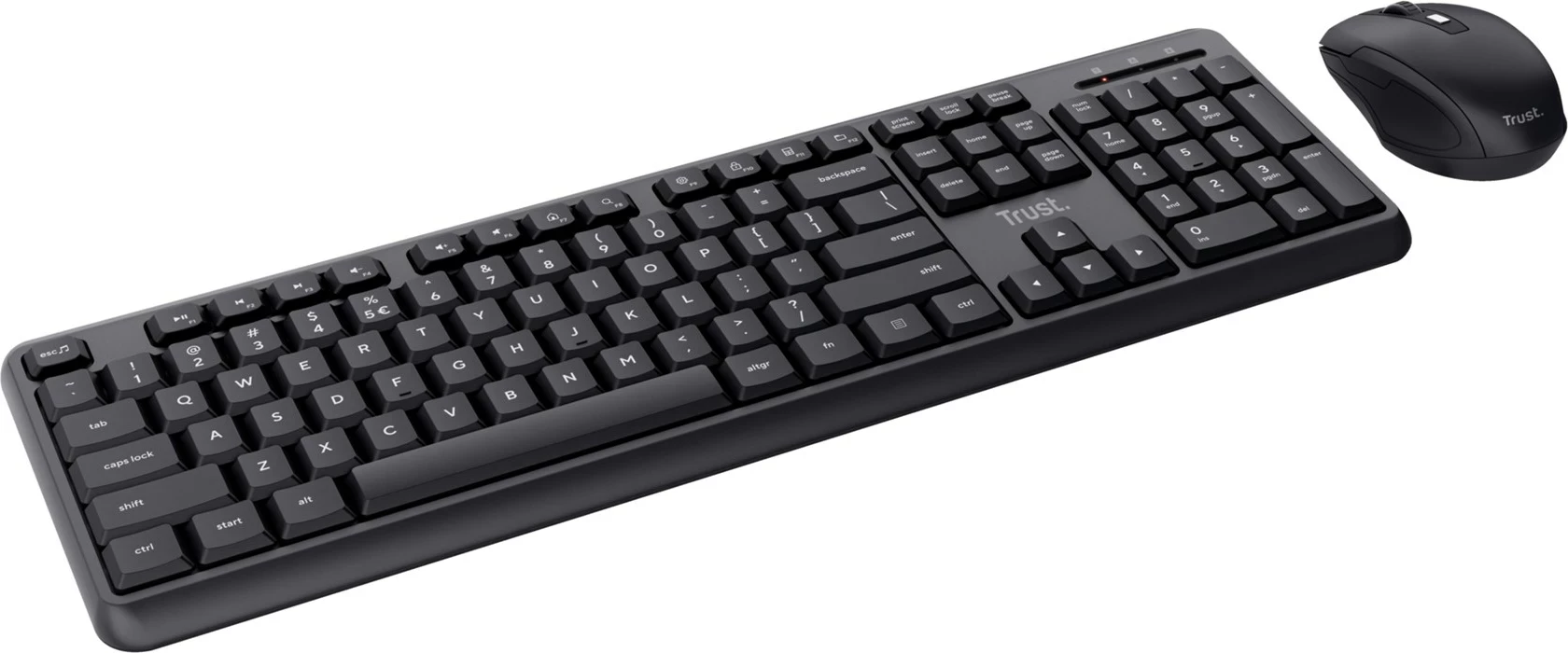 Set tastierë Trust TKM-350 me maus, wireless, RF, e zezë
