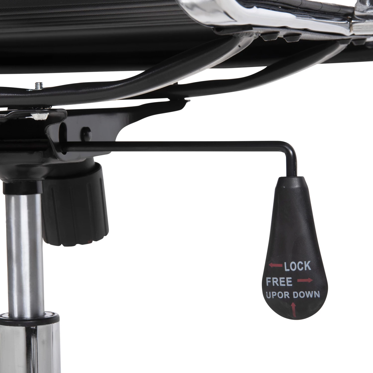 Karrige menaxheri për zyre BOSS FH1059.31, ngjyrë e zezë, PU-metal krom, 54x57x110H cm.