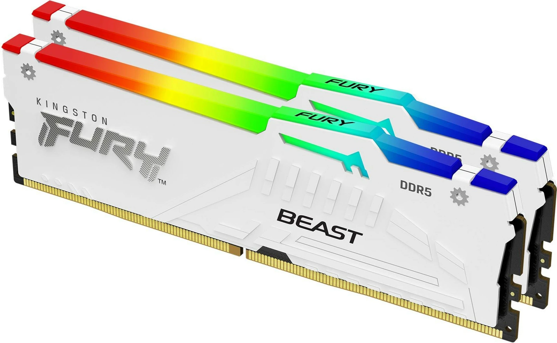 RAM Memorje Kingston FURY Beast 64GB 6000MT/s DDR5 CL30 DIMM RGB e bardhë