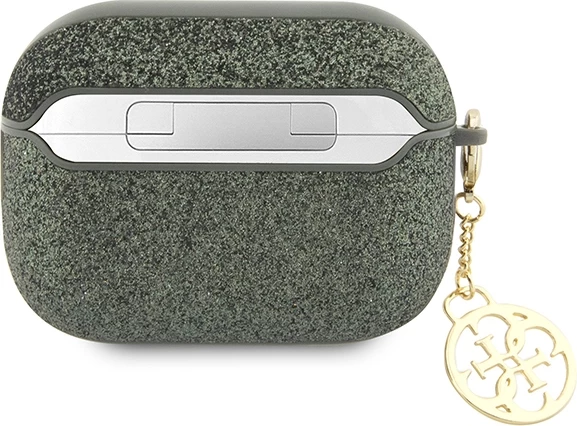 Mbështjellës Guess 4G Glitter Flake për AirPods Pro 2, me varëse, Jeshil