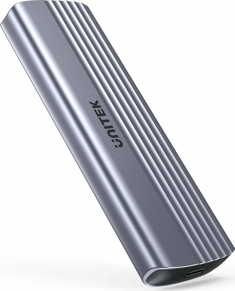 Kasë e jashtme për SSD M.2 NVMe Unitek S1241B01, USB-C 10Gbps, alumin, argjend