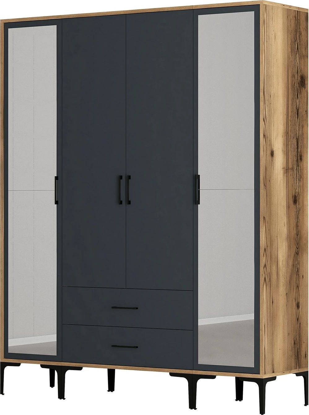 Dollap Hanah Home, Kumsal RTR, ngjyrë arre dhe antracit