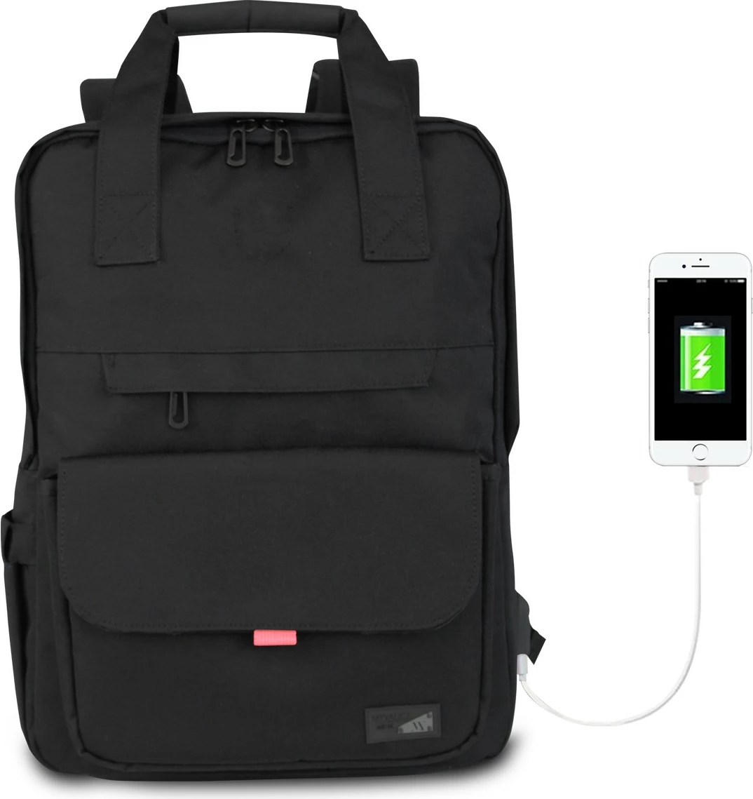 Çantë shpine për laptop, ngjyrë e zezë, Zoozie Bags, 2201