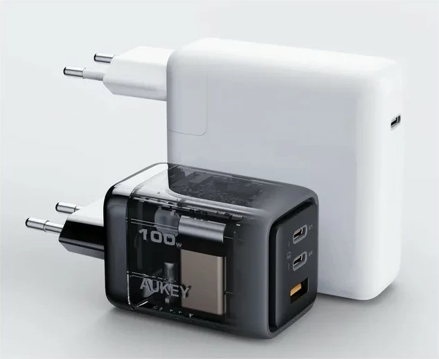 Karikues muri AUKEY PA-C5 Comet Mix 3, 100W, 3xUSB (2xUSB-C, 1xUSB-A), Gri