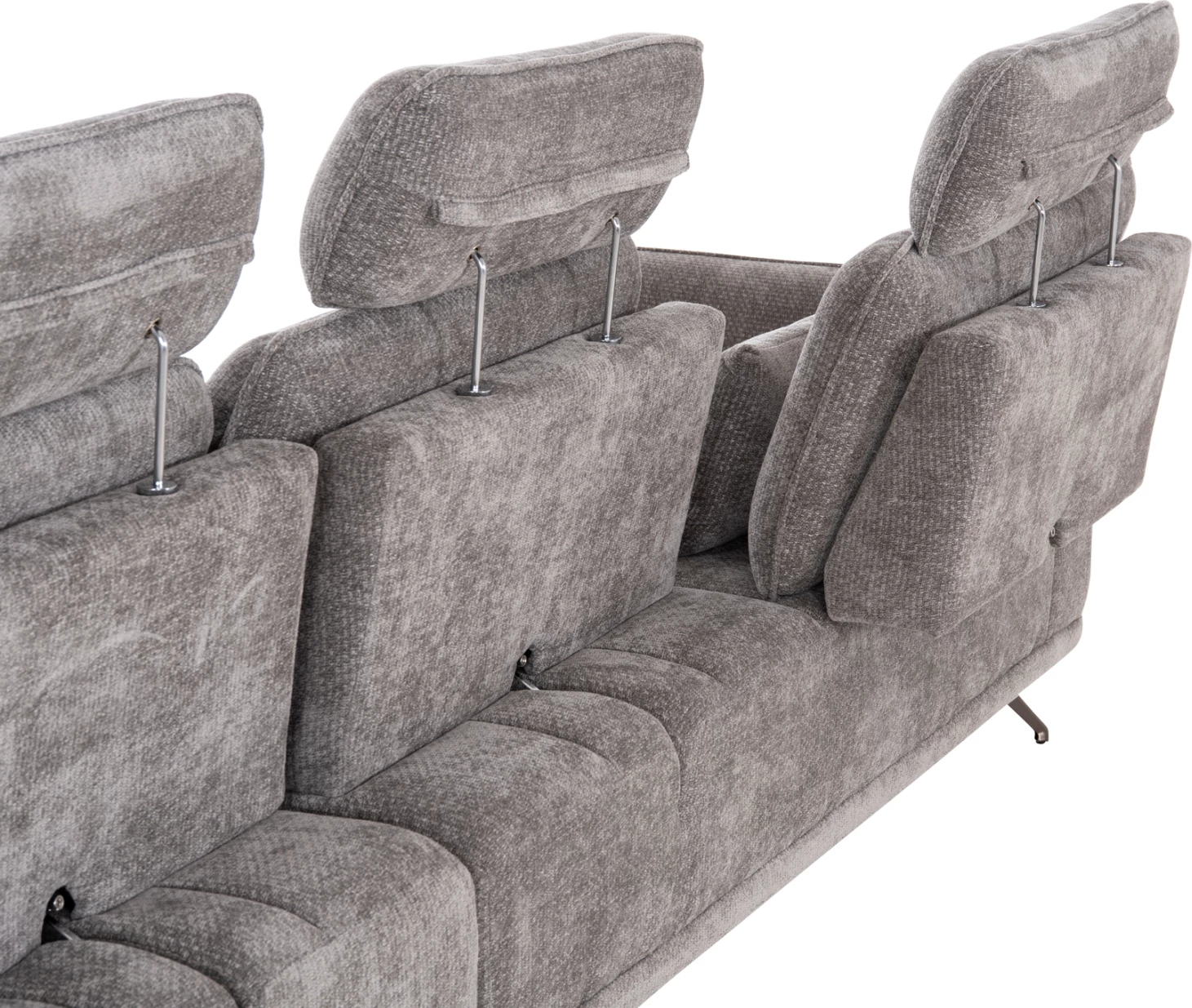 Këndare e djathtë pesësh, material gri, MYRON CD3318.01R, 290x110-225x110H