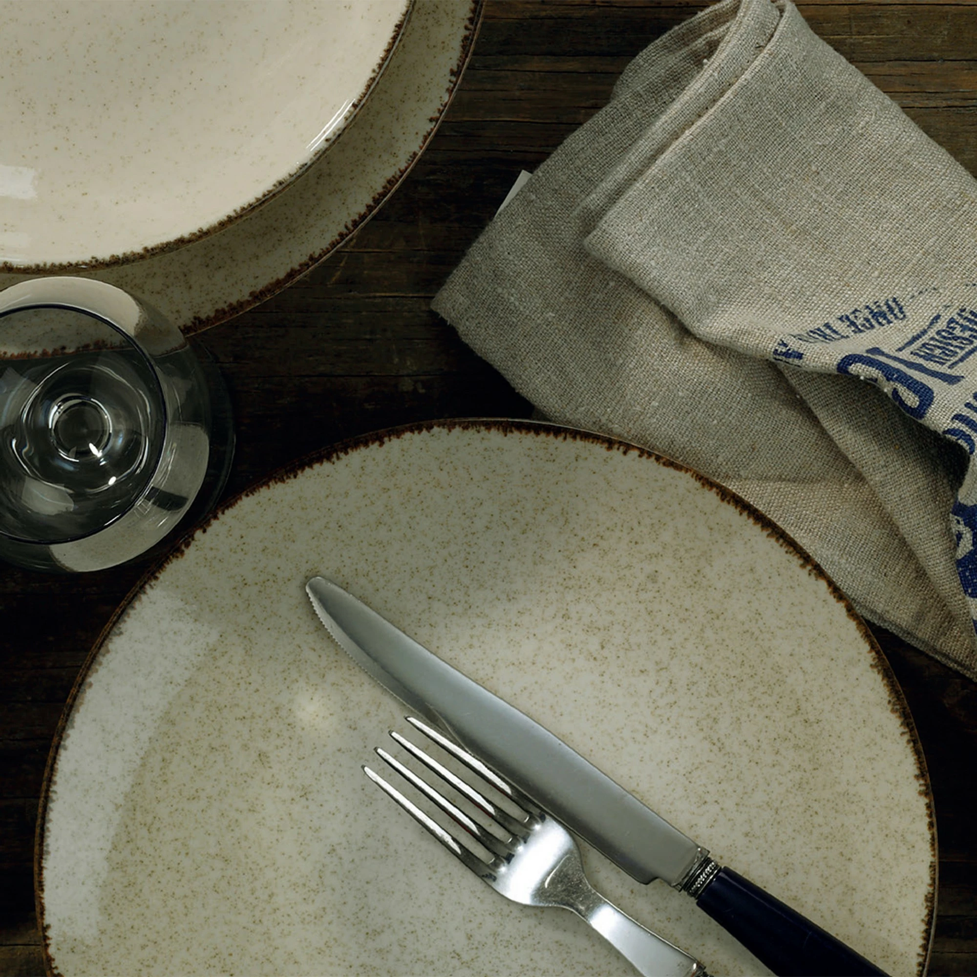 Set darke prej porcelani, 24 pjesë, Hermia, CXEO24Y2730P02, ngjyrë kanelle